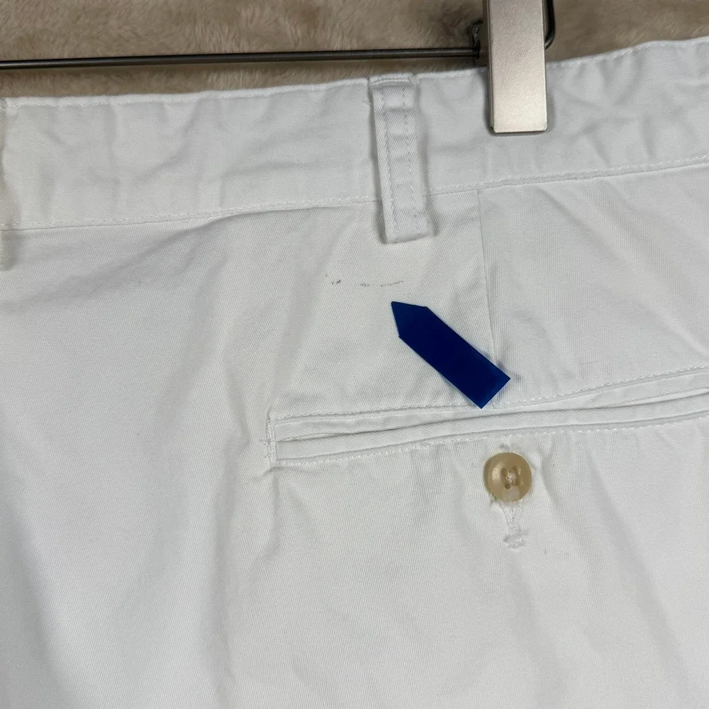 Polo Ralph Lauren Men's Andrew Pleated Shorts White Size 40 Cotton Classic Fit - Picture 8 of 11